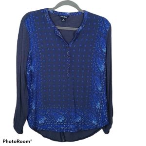 Lucky Brand long sleeve blue Tee medium